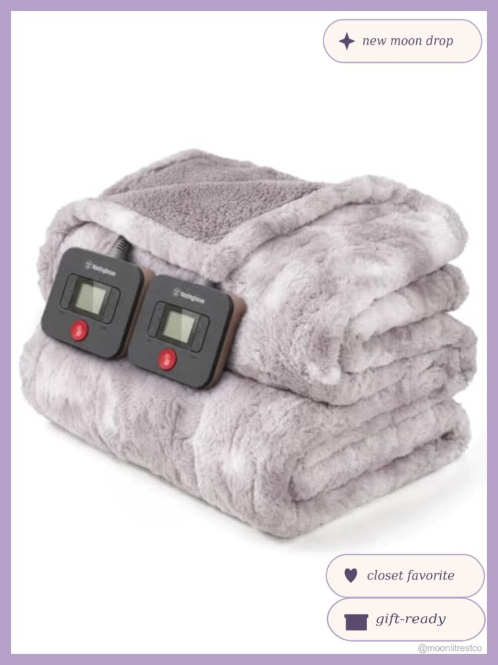 Heated Blanket Queen Faux Fur Fleece Electric Dual Control 10 Heat Levels - Picture 1 of 6